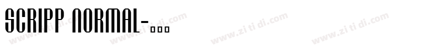 Scripp Normal字体转换 Scripp Normal字体转换
